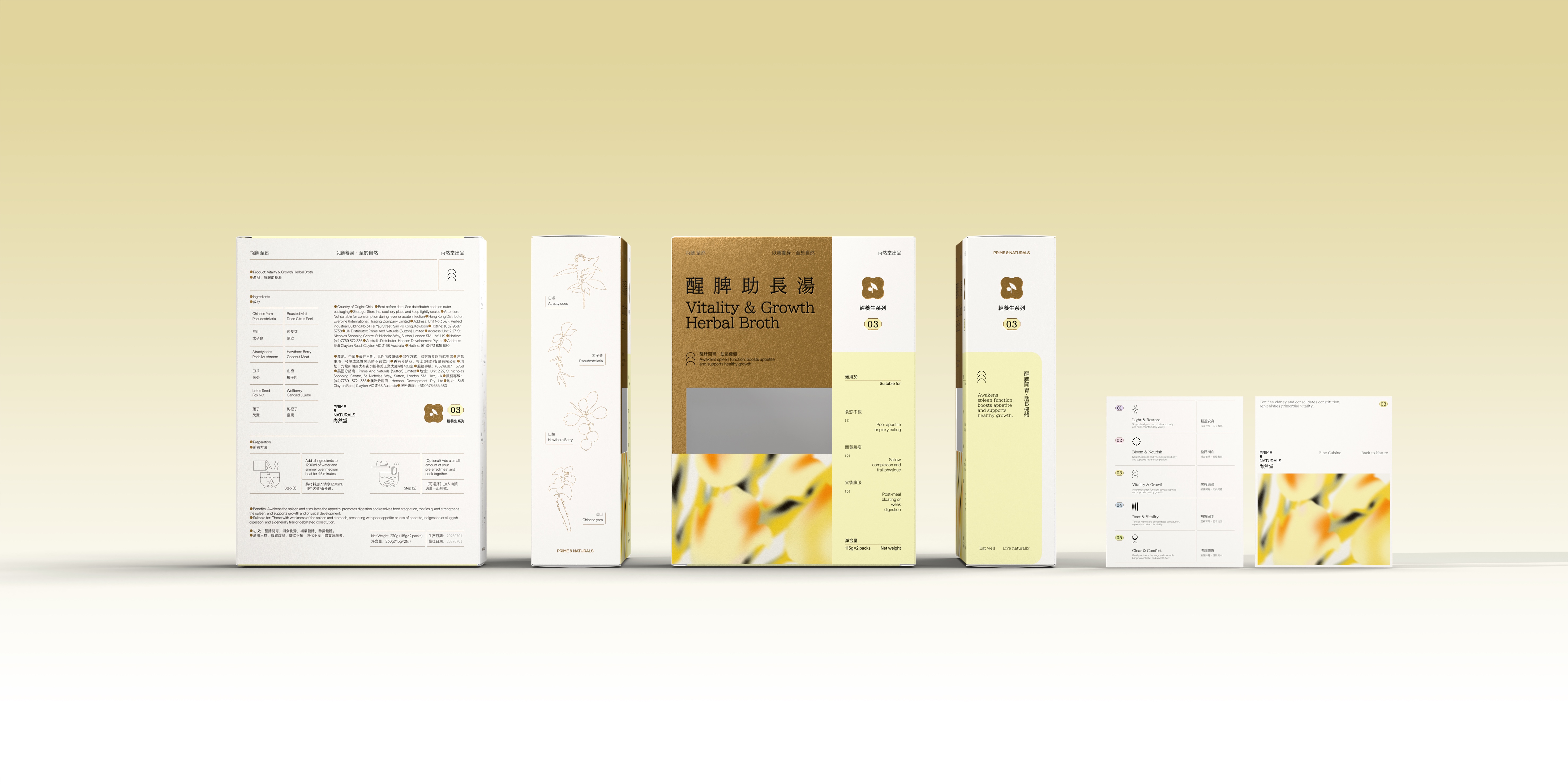 尚然堂醒脾助长汤系列包装展示